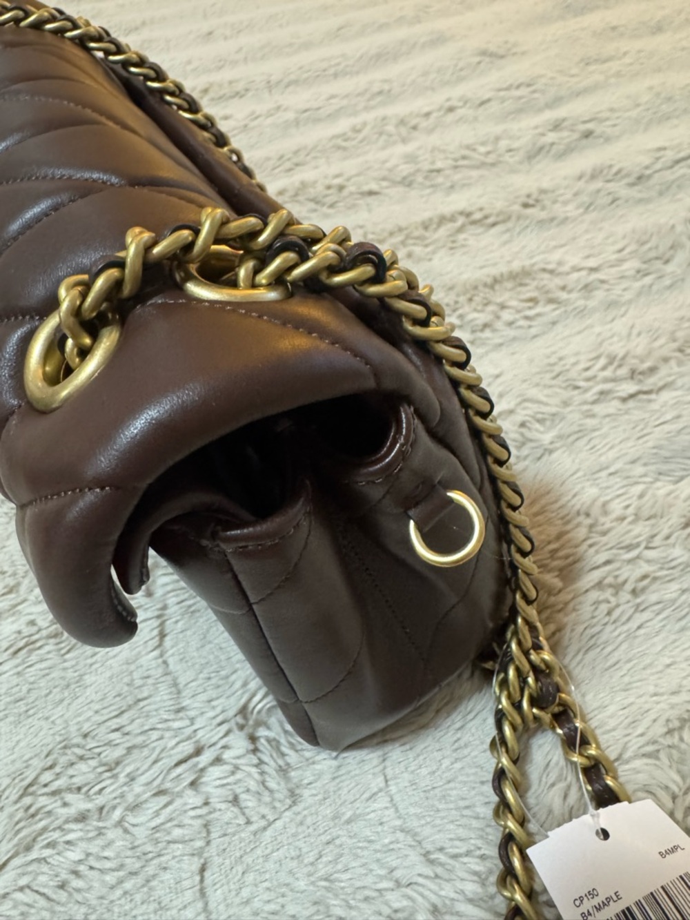 New with box COACH Tabby Shoulder Bag 26
With Pillow Quilting Brass/Maple $550 - Picture 9 of 11